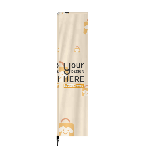 Double Sided Printed Outdoor Advertising Flag,Feather Flag(2.3x12ft) | Silver-Plated Fabric