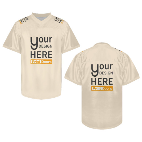 Personalized Football Jersey, Unisex Short Sleeve V-Neck Shirt | Polyester