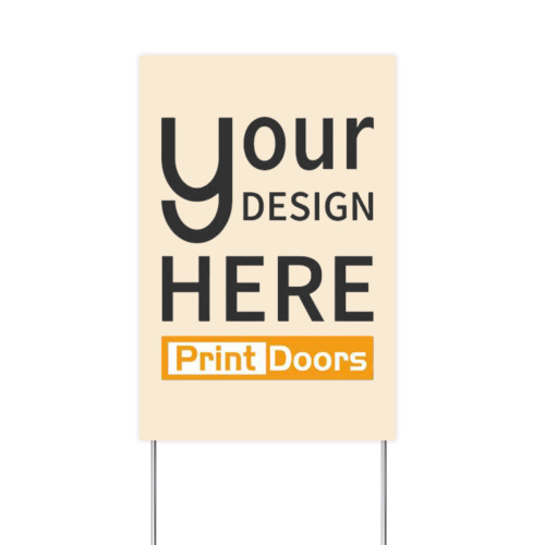 Personalized Vertical Yard Sign (12x18inch)(Double-Sided Printing) | Plastic