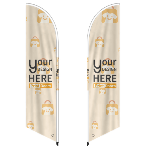 Double-Sided Printed Feather Flag(Multiple Sizes) | Polyester (Made in USA)