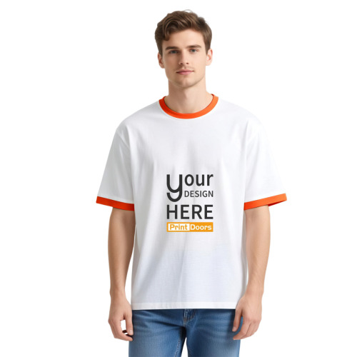 Men's Contrast Trim T-shirt | Cotton