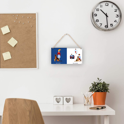 Wooden panel painting with artistic design thinking and wide vision (5.11×9.84inch)Printdoors