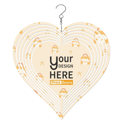 Mandala Heart Wind Chime | Tinplate (Made in USA)