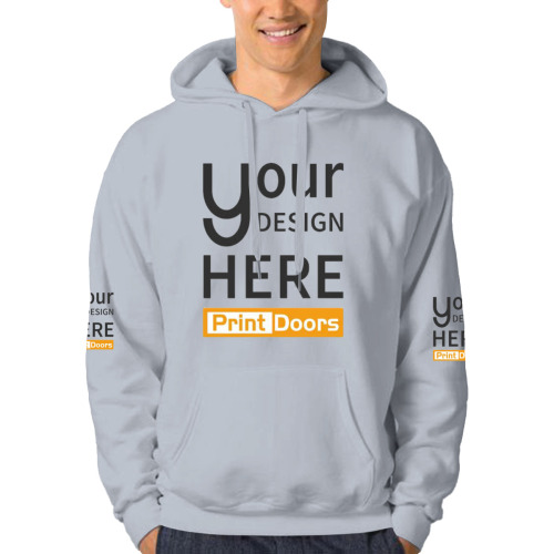 Partially Printed Men's Hoodie (DTF) | Polyester