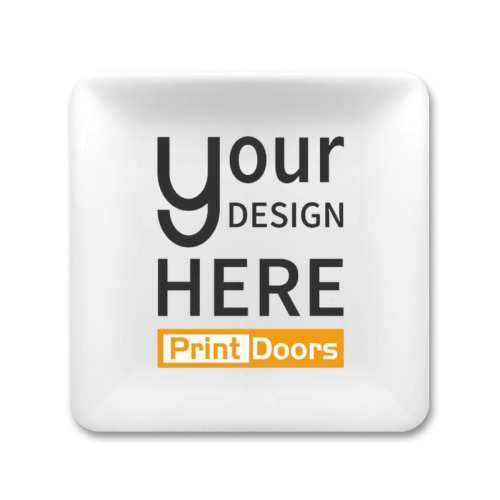 Personalized Square-shaped Jewelry Tray (Crystal Sticker) | Ceramic