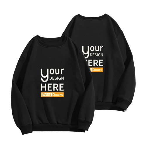 Double-Sided Printed Men's Crew Neck Sweatshirt | 280GSM Polyester (Made in USA)
