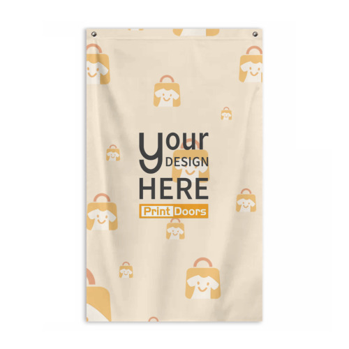Double-Sided Printed Flag (3x5ft)(Vertical Version) -Stitched Hem| Polyester (Made in USA)