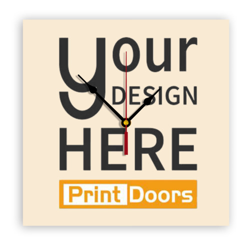 Personalized Square Wall Clock (No Default Time Scale) | PVC