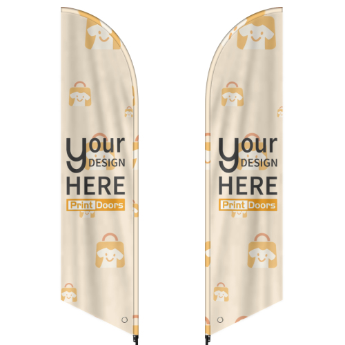 Triple-Layer Feather Flag (Multiple Sizes) | Polyester (Triple-Layer Sunshade Cloth)
