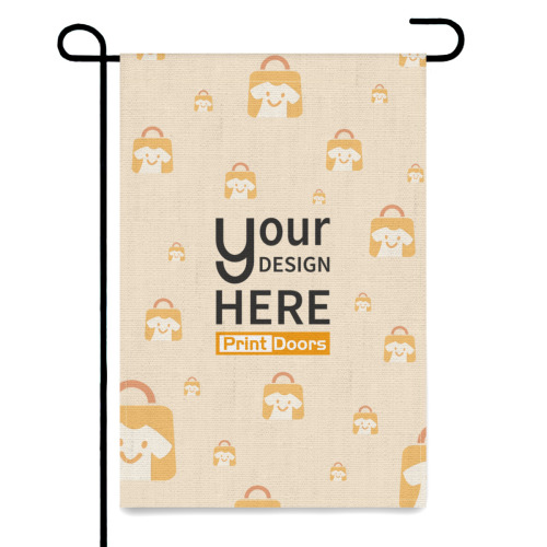Linen Garden Flag (Beige) | Polyester Lun