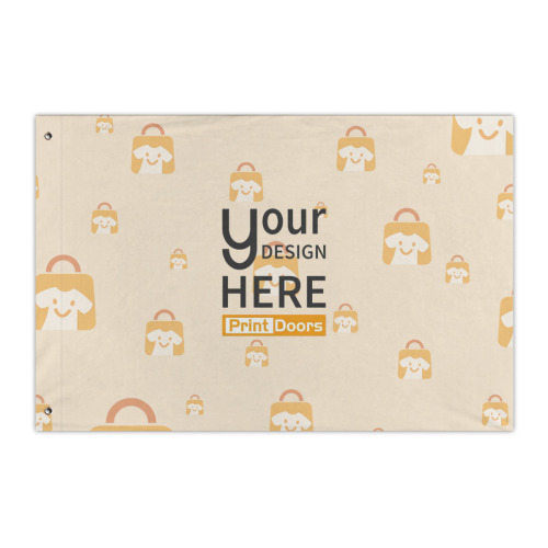 Double-Sided Printed Flag (2*3ft)(Horizontal Version) -Stitched Hem| Polyester (Made in USA)