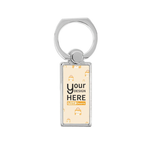 Customized Rectangular Cell Phone Ring Holder | Metal