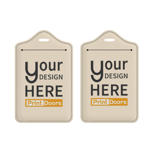 Single-Sided Printed Crosshatch Surface Luggage Tag (Couple's Edition) | PU
