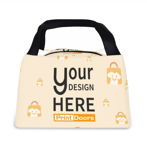 All-Over Print Tote Insulated Lunch Bag | Polyester