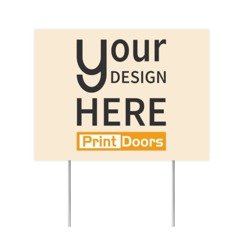 Personalized Horizontal Yard Sign (24x18inch)(Double-Sided Printing) | Plastic