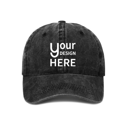 Baseball Cap (Embroidered) (One color design and simple PNG design image only) |  Cotton