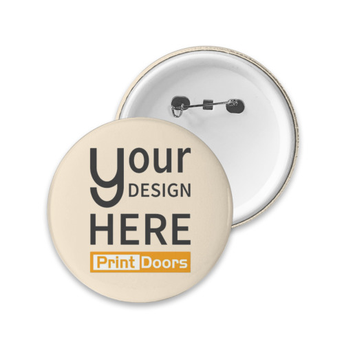 Round Badge Button (1.25inch) | Tinplate + Plastic