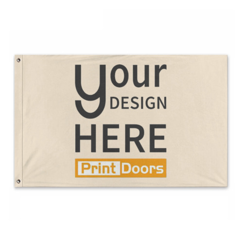 Double-Sided Print Two-Layer Horizontal Flag (2.5*4ft) (Supports Different Designs on Each Side) | Polyester