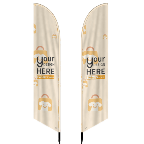 Triple-Layer Feather Flags(2.3x11ft) |  Polyester（Triple-layer Sunshade Cloth）