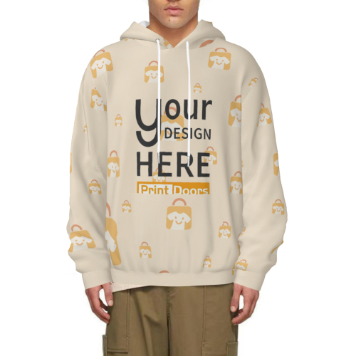 All-Over Print Adult Lightweight Hoodie With Pockets (Multi Faceted Design) | Air layer