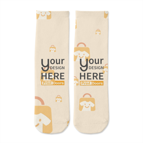 Socks (30cm) (White) | Polyester
