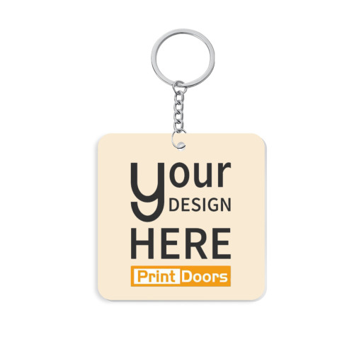 Double Sided Printed Square Keychain | Acrylic
