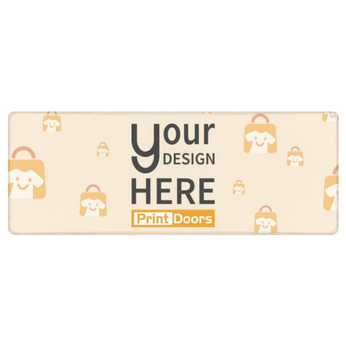 Customized Rectangular Non-Slip Stitched Edge Mouse Pad (31x12 inch) | Polyester