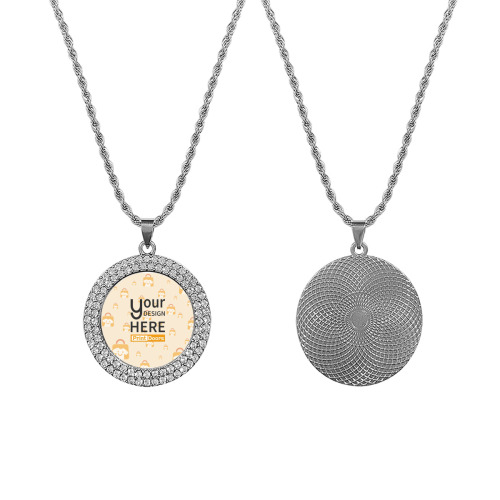 Personalized Round Necklace | Stainless Steel