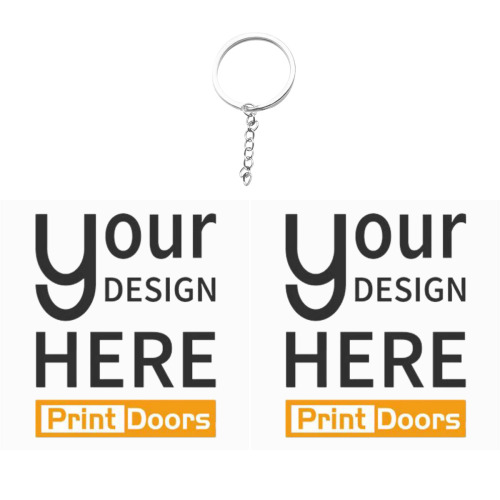 Customizable External Contour Keychain (Double Sided Design) | Acrylic