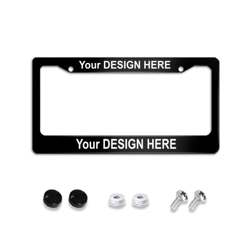 Round hole license plate holder (laser engraving)|Aluminium oxide
