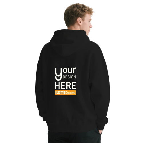 Men's Hoodie (Back Print) | 280GSM 50% Cotton + 50%（DTF） Polyester (Made in UK)