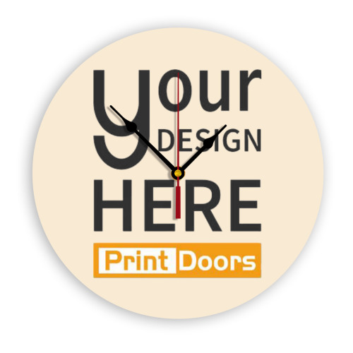 Personalized Round Wall Clock (No Default Time Scale) | PVC