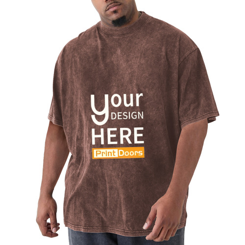 Men's T-shirt (Front Print) | 230GSM Washed-Cotton (Made in USA)