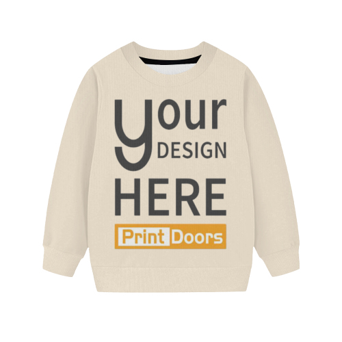 All-Over Print Children's Round Neck Sweater | 95% Polyester+5% Spandex