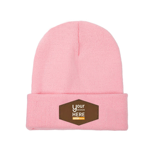 Knitted Hat(Hexagonal Logo)(UV Printing) | Polyester