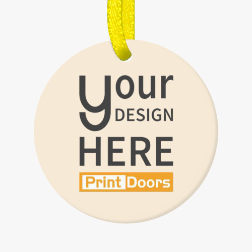 Christmas Day Round Ornaments (Supports Double-Sided Different printing) | Ceramic