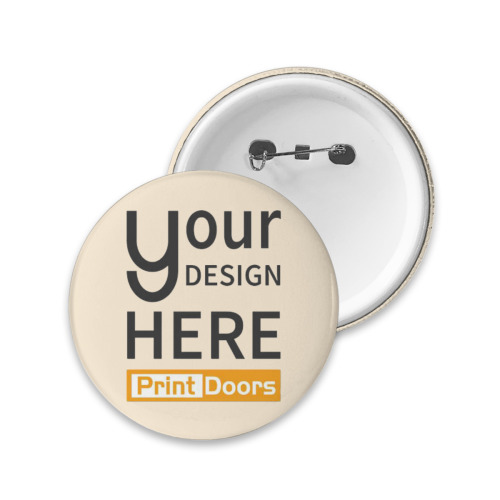 Round Badge Button (1.73inch) | Tinplate + Plastic