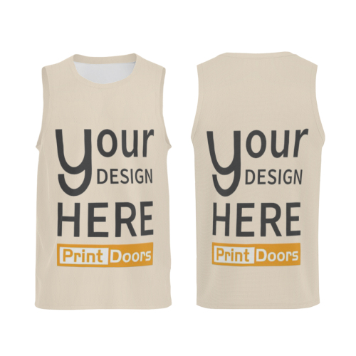All Over Printed Men's Crew Neck Basketball Jersey | Polyester