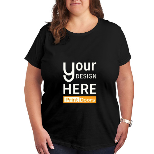Single-Sided Printed Women's T-Shirt (large Size)(DTF) | 200GSM Cotton (Made in USA)