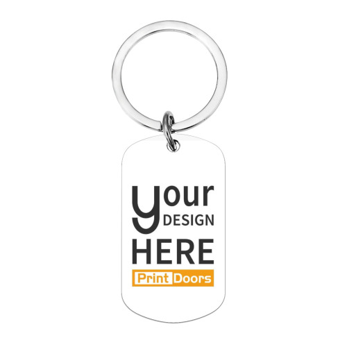 Double-Sided Printed Keychain | Stainless Steel