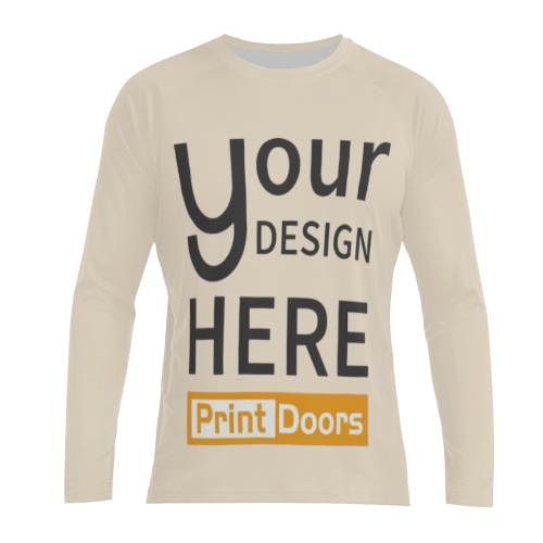 All Over Print Men's Sun Protection Crewneck Long Sleeve T-Shirt | Polyester