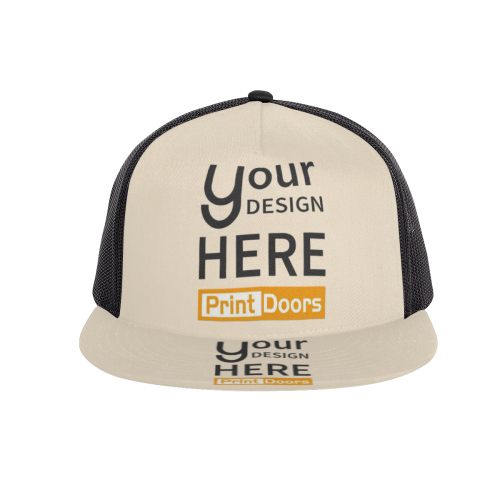 Flat Brim Mesh Baseball Cap | Polyester