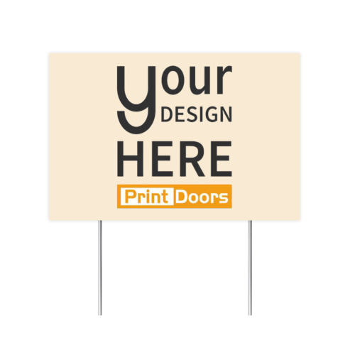 Personalized Horizontal Yard Sign (18x12inch)(Double-Sided Printing) | Plastic