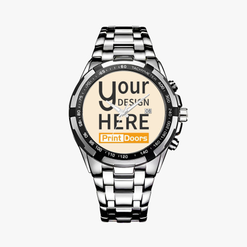 Silver Metal Watch (With Calendar Display) | Metal