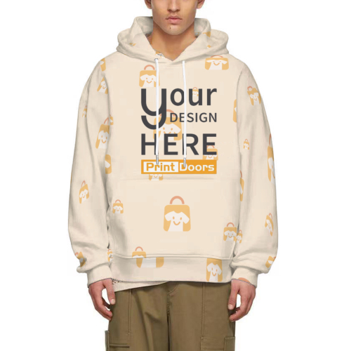 All-Over Print Adult Hoodie (EU Size) (Printing Supported on the Inside of the Hood）| 260GSM Polyester (Plus Fleece)