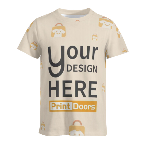 All-Over Print Men's T-Shirt (Plain Cloth) | 145GSM Polyester