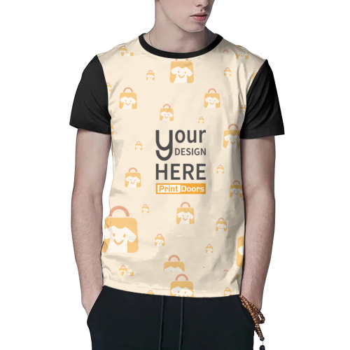 All-Over Print Men's Short-Sleeved Mesh Cloth T-Shirt|Polyester