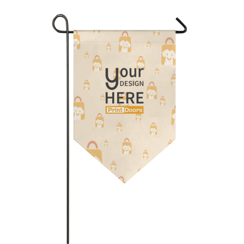 Double-Sided Printed Triangular Garden Flag (12*18.5inch) (Thickened)-laser cutting | Polyester (Made in USA)