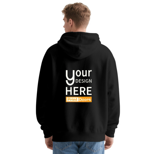 Men's Hoodie (Customized Back) | 280GSM 50%Polyester + 50%Cotton (Made in USA)