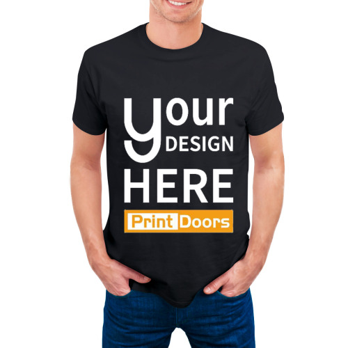 Men's Short Sleeve Cotton EU Size T-Shirt (DTF)（Large Front Printing Area） | Cotton